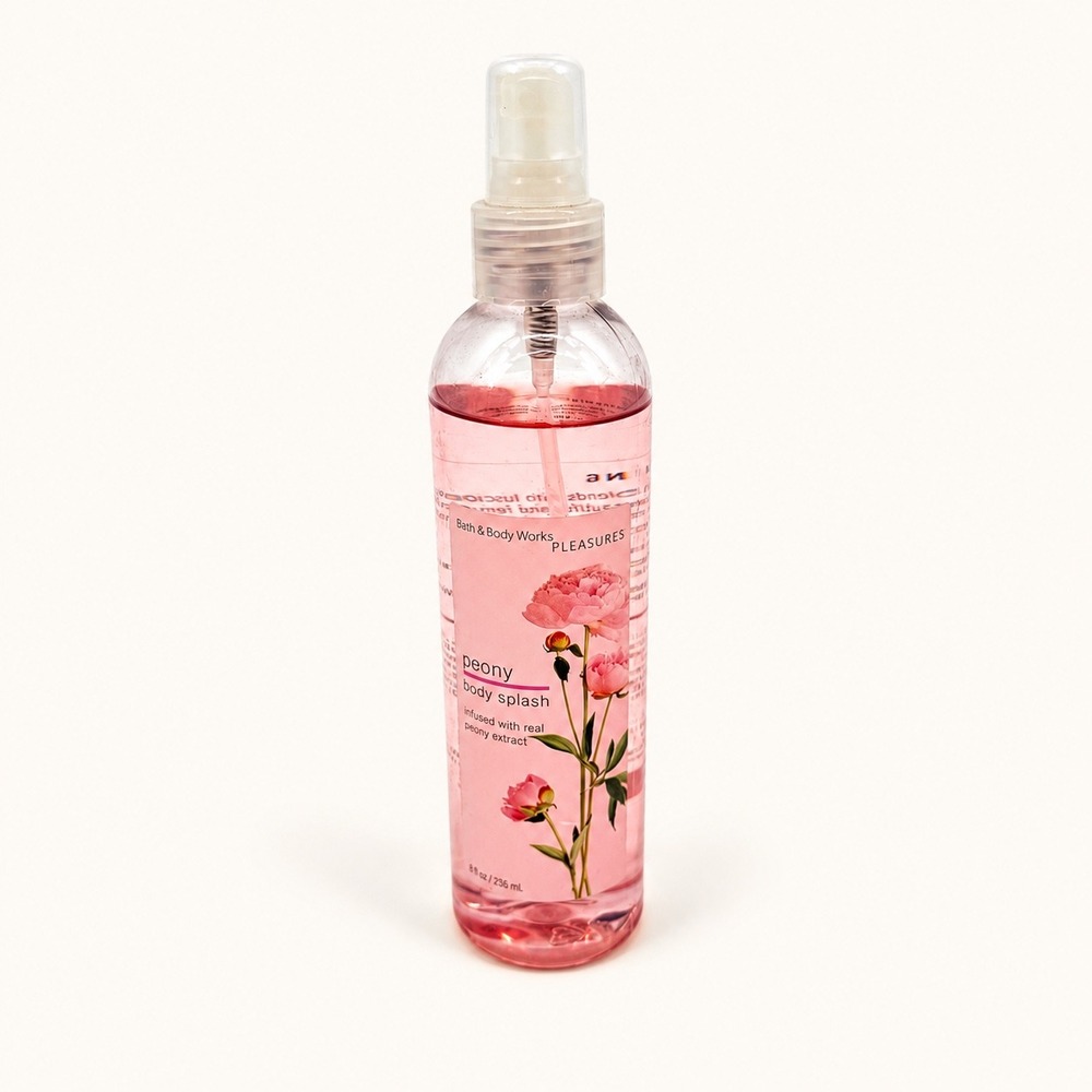 Bath & Body Works Pleasures Peony Body Splash 8oz / 236 ml Original Retired RARE
